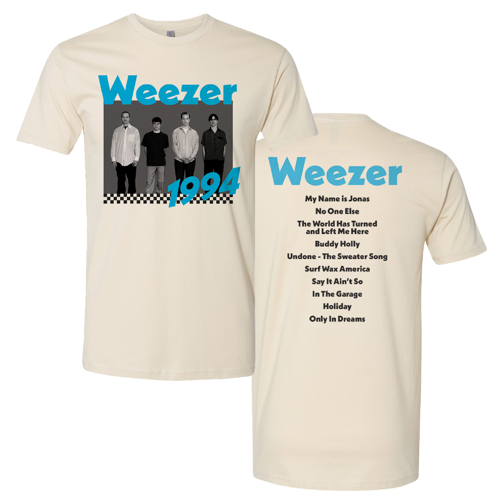 1994 Tracklist T-Shirt - Weezer Official Online UK – Weezer UK