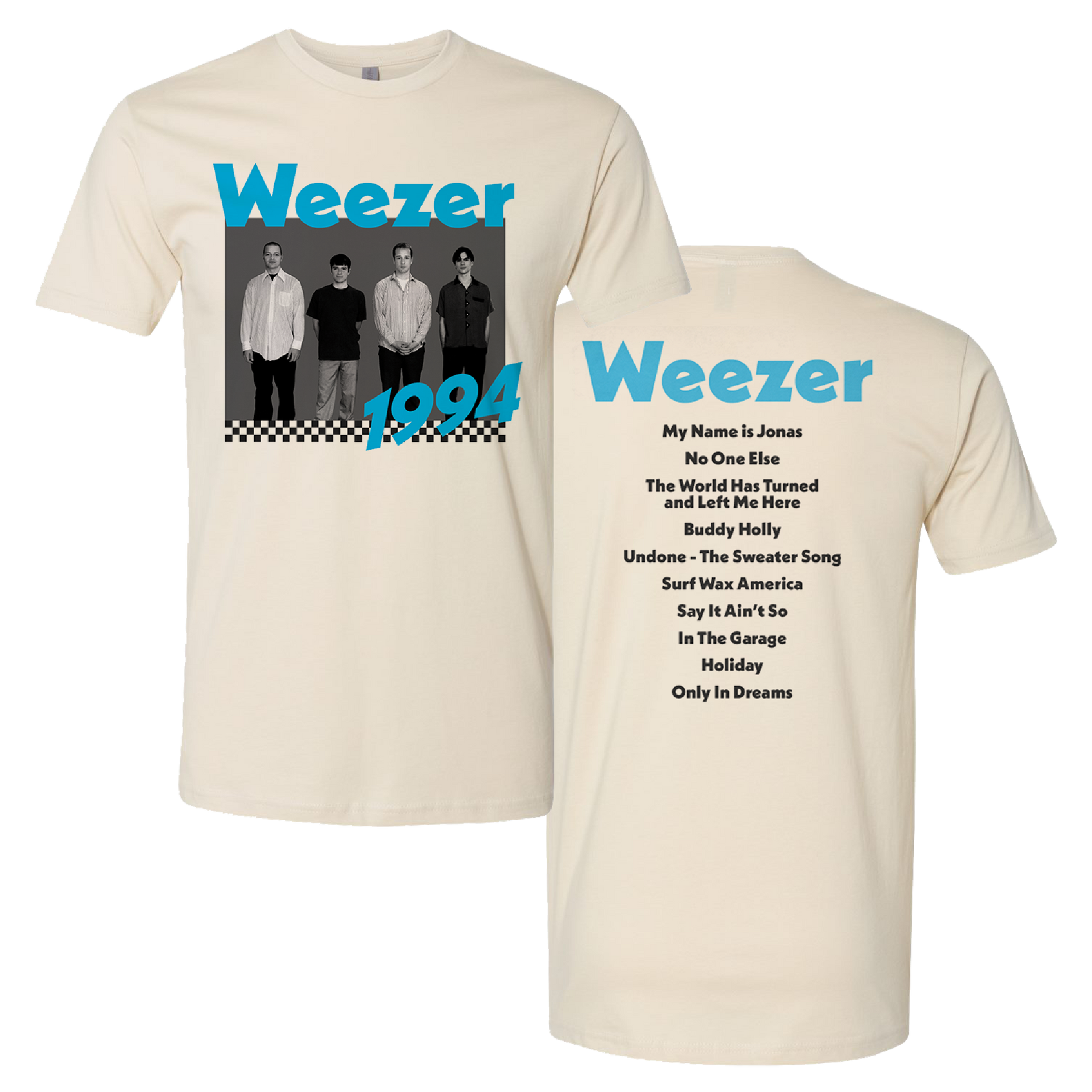 t*w様 希少weezer 1994 オリジナルUK盤　GEF24629 ギター 1994 Tracklist T-Shirt - Weezer Official Online UK – Weezer UK