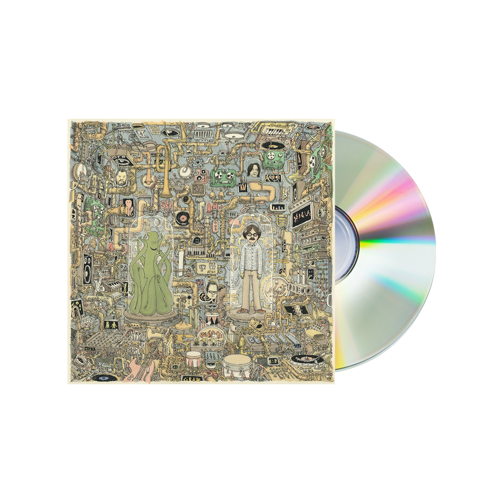 The album cover for everything is everything by the national features intricate hand-drawn earth tones on the ok human cd from official weezer merchandise