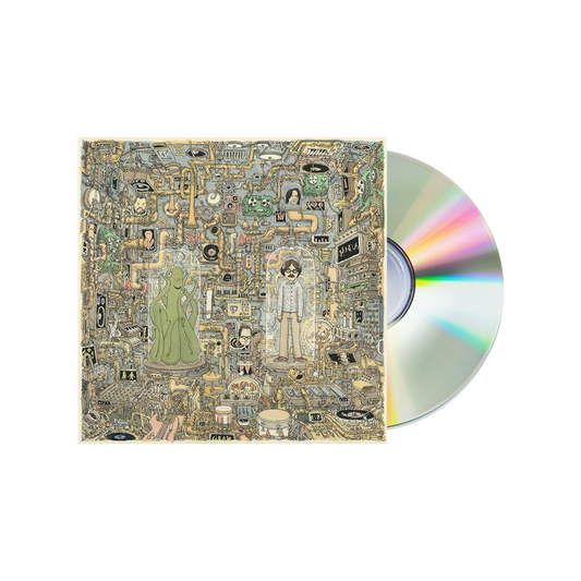 The album cover for everything is everything by the national features intricate hand-drawn earth tones on the ok human cd from official weezer merchandise