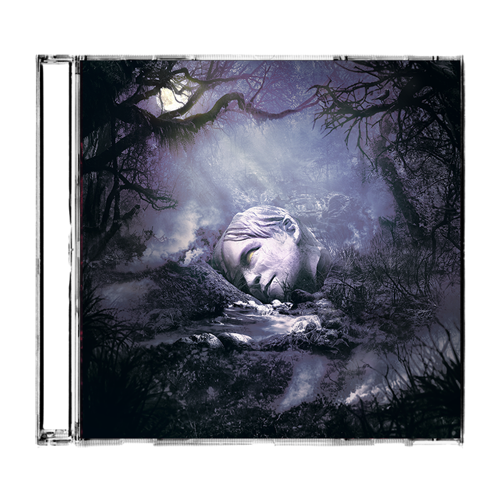 A pale stone-like face on the sznz autumn cd cover from the official weezer merchandise in the uk store